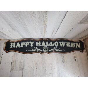 Wooden Happy Halloween sign large glitter‎ wall hanging home decor prop